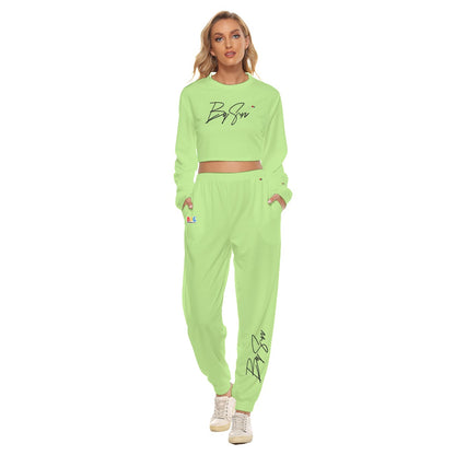 Bag Season Crop Sweatshirt Suit FREE SHIPPING