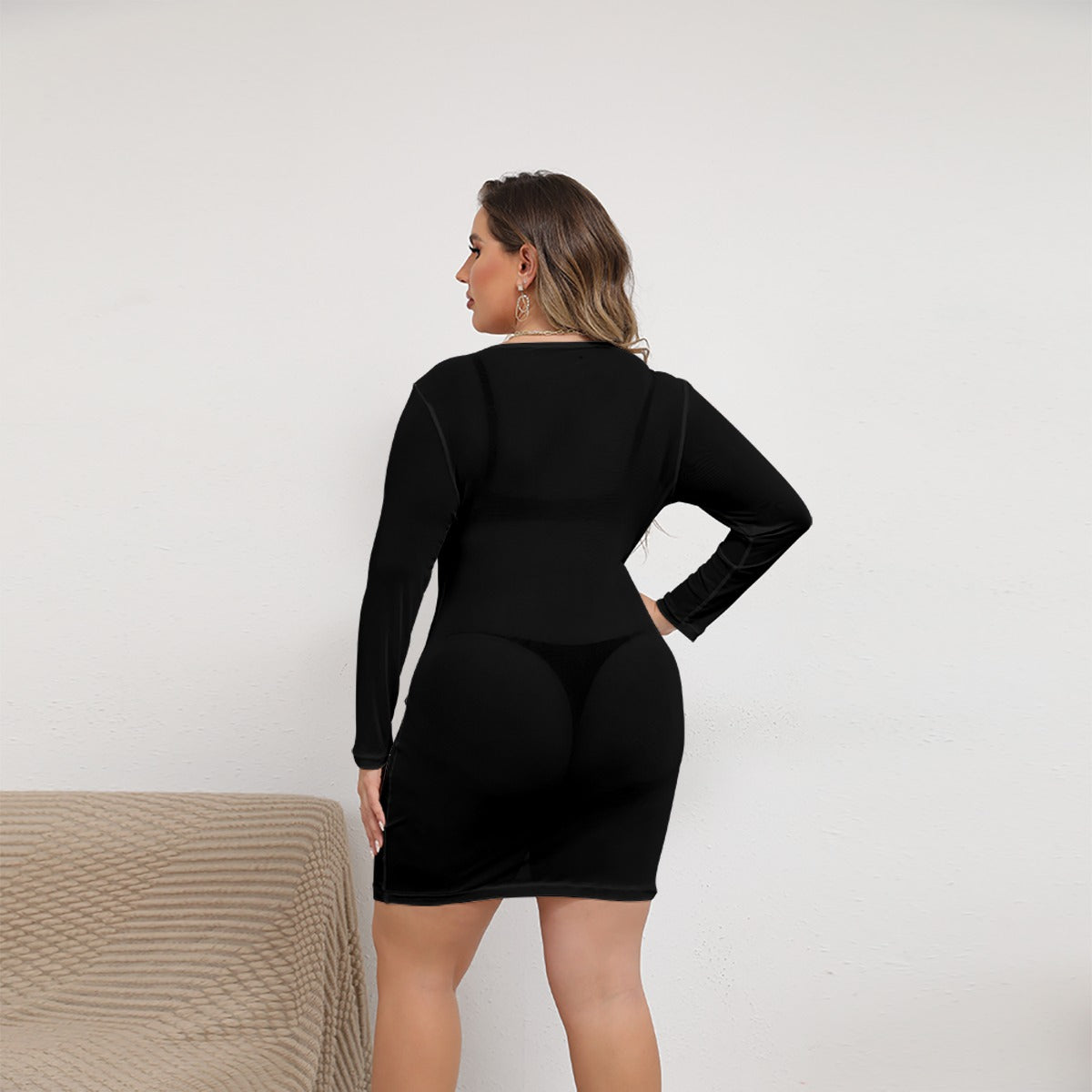 Mesh Dress (Plus Size) FREE SHIPPING