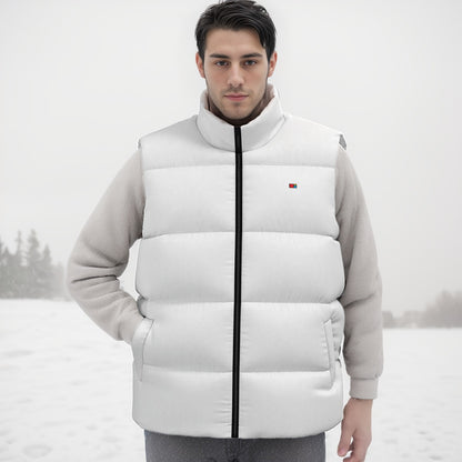 BBS WHT PUFF VEST FREE SHIPPING