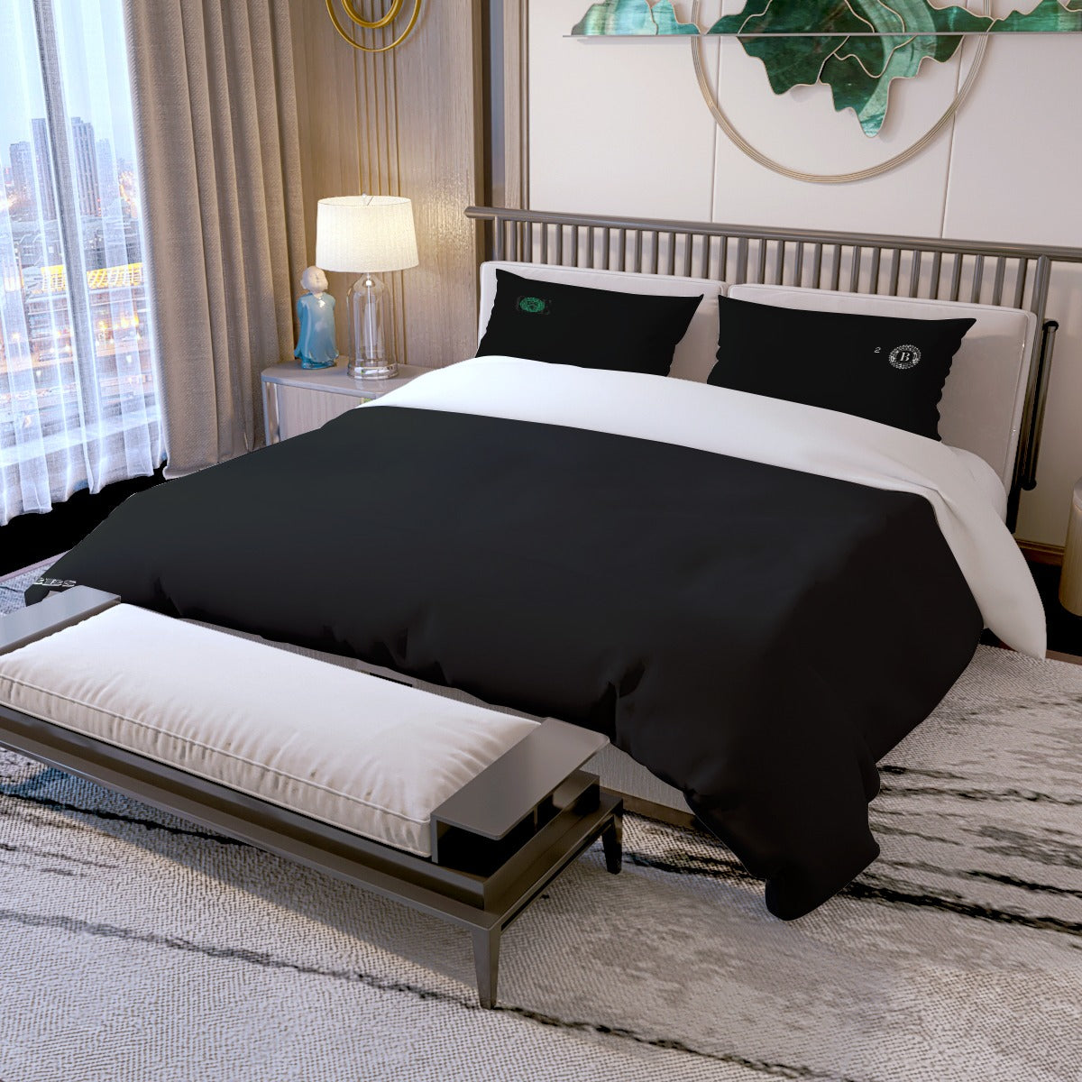 BBS Blanket & Pillow Cases BLK FREE SHIPPING