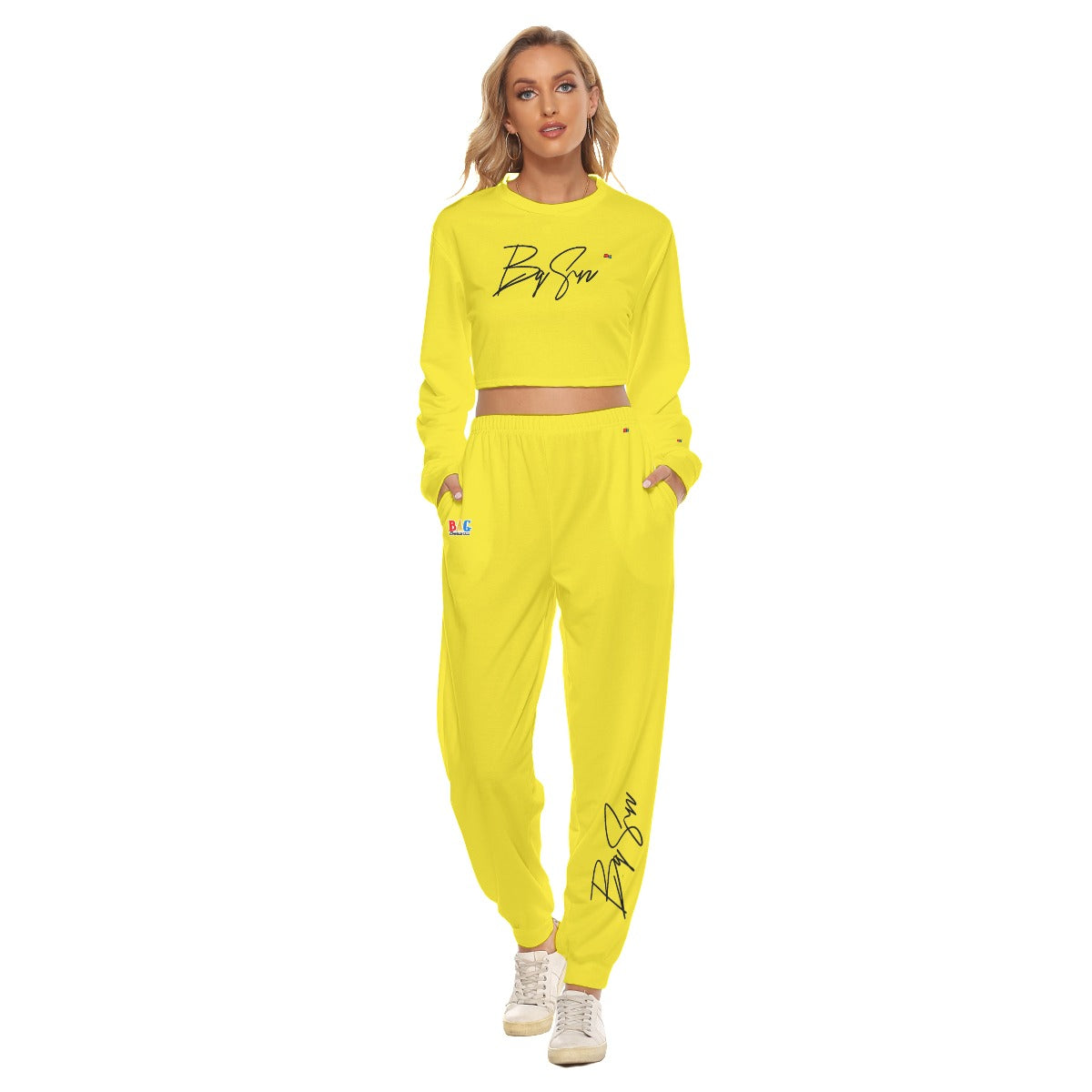 Bag Season Crop Sweatshirt Suit FREE SHIPPING