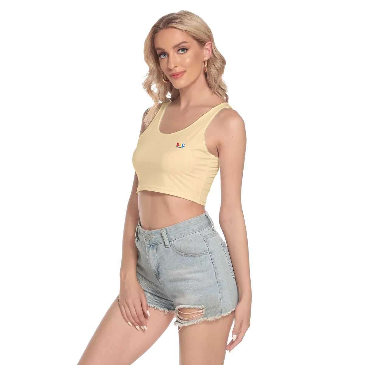 CREAM Crop Tank Top FREE SHIPPING