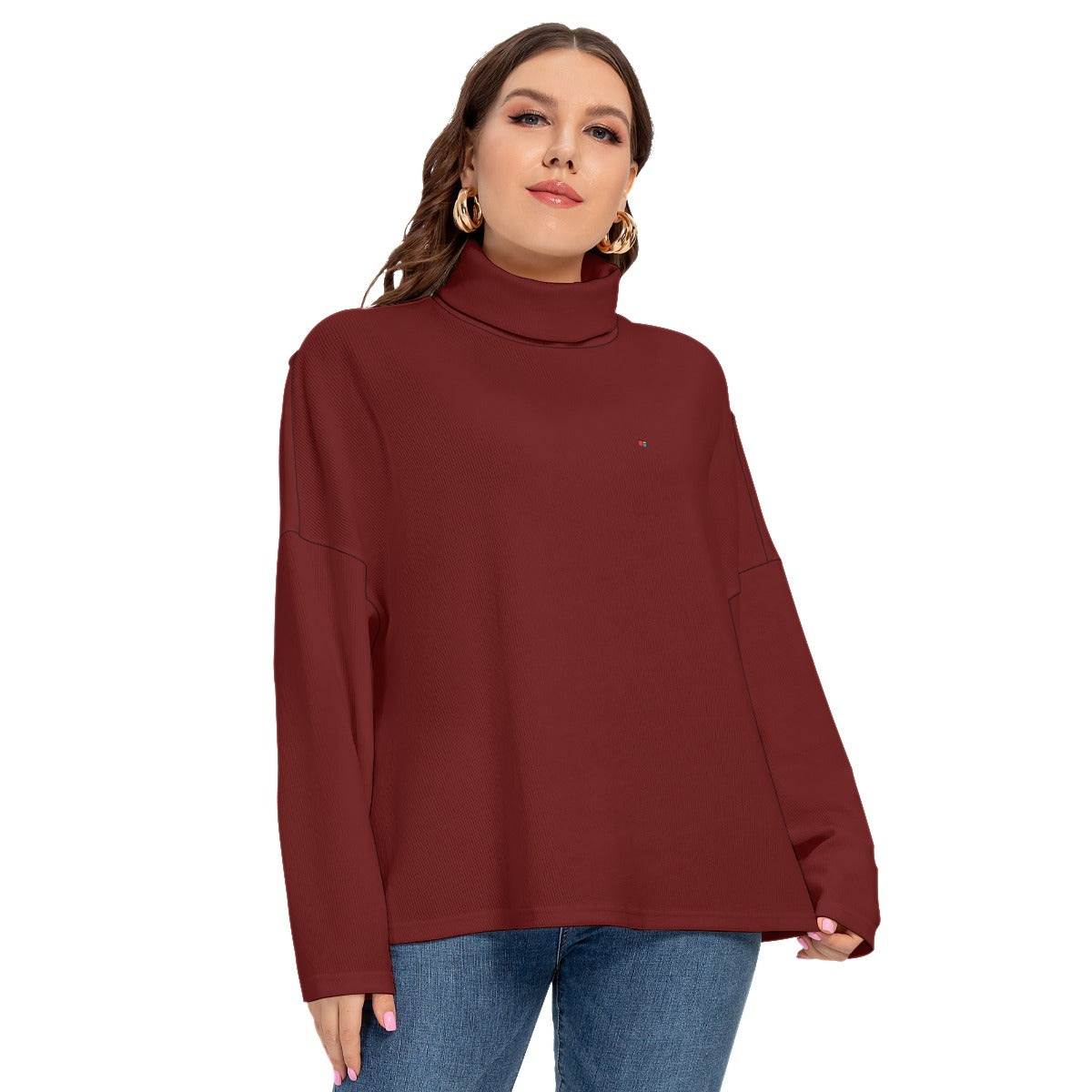 Turtleneck Knitted Sweater (Plus Size) FREE SHIPPING