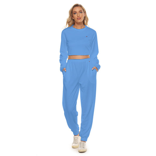 Crop Sweatshirt Suit FREE SHIPPING