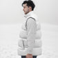 BBS WHT PUFF VEST FREE SHIPPING
