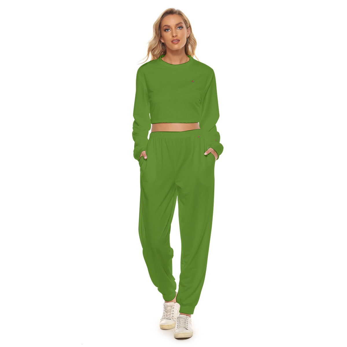 Crop Sweatshirt Suit FREE SHIPPING