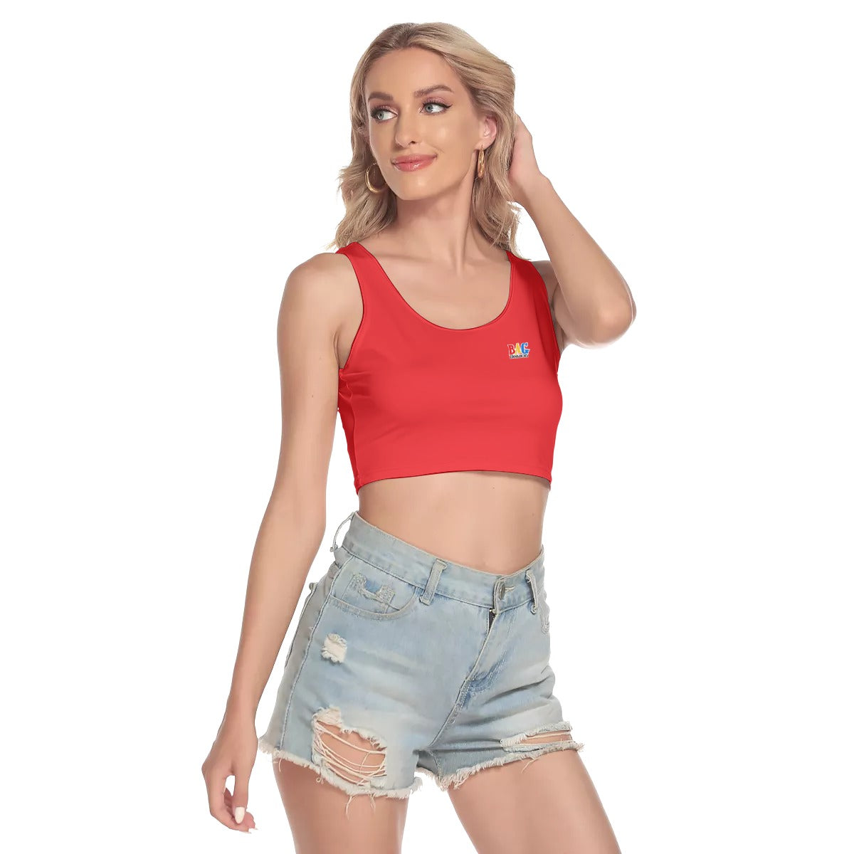 RED Crop Tank Top FREE SHIPPING