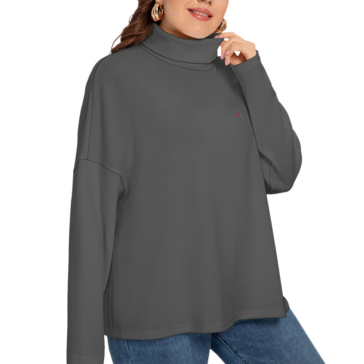 Turtleneck Knitted Sweater (Plus Size) FREE SHIPPING